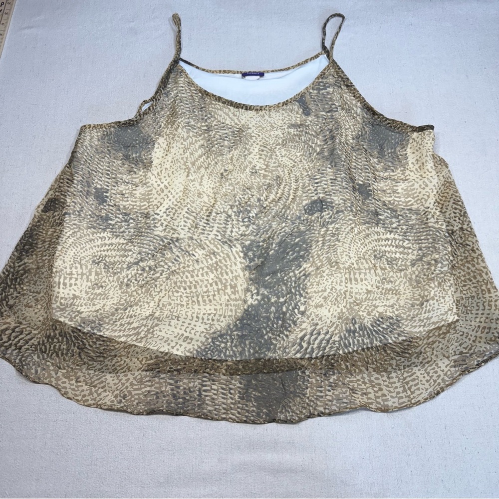 Chic Beige and Brown Women's Camisole by Resource - Size 22